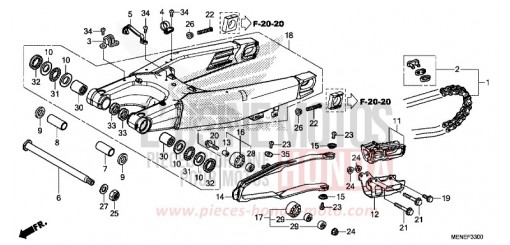 BRAS OSCILLANT CRF450RF de 2015